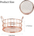 Rose Gold Binder Clip Holder, Mesh Desk Accessories, Desk top Metal Dispenser Organizer Desk Drawer Organizer, Small Office Supplies for School Of...