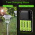 12-Pack Rechargeable AAA Batteries - 500mAh 1.2V NiMH High Capacity Batteries - Ideal for Solar Lights & Home Devices...
