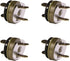 Mini Skater Magnetic Button Clasp Snaps for Sewing Craft Bag Clothing Scrapbooking No Tools Required, 6-Pack (18mm, Bronze)...
