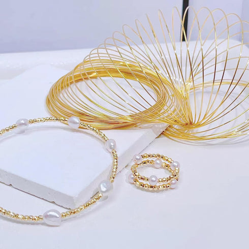 EuTengHao Jewelry Wire Memory Beading Wire Stainless Steel Craft Wire for Jewelry Making Supplies Necklace Bracelet Ring Earring Crafts DIY Jewelr...