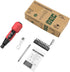 AMIR Cordless Screwdriver, Rechargeable Electric Screwdriver Sets, Portable Automatic Home Repair Tool Kit with USB Cable and LED Lights, Red...