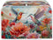 Hummingbird Flower Print Toaster Covers 2 Slice Wide Slot Dustproof Floral Fingerprint Protectors and Greasy Protection Anti-sputtering Machine Wa...