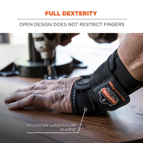 Ergodyne 70006 ProFlex 4000 Single Strap Wrist Support, Black - Large, Right Hand...