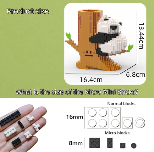 Mini Building Blocks Panda Sets Cute Micro Mini Panda Building Bricks for Adults Micro Nano Bricks Perfect Party Favors for Teenagers. (1748 PCS)...