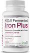 Koji Fermented Iron Plus - Iron Supplement with Vitamin C, Vitamin D3 and Folate for Blood Support, Easily Absorbed and Bioavailable, Stomach Frie...