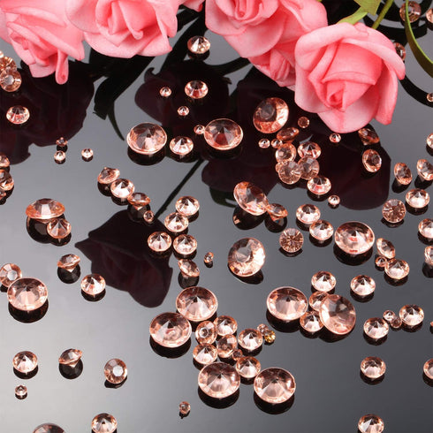 Hicarer 4000 Pieces Diamonds Crystals Acrylic Gems Wedding Table Scattering Gemstones Christmas Party Decorations Bridal Shower Masquerade Vase Fi...