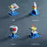 6 in 1 Children Crane Toy Building Blocks Toys for 4+ Years Boys Kids Gift Idea Toy Construction Truck Toys 142Pcs-Compatible with Other Building ...
