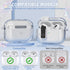 AirPods Pro 2nd/1st Generation Case Cover with Cleaner Kit, Secure Lock Clip Transparent Airpods Pro Case,Shockproof Clear Airpod Case for Women w...