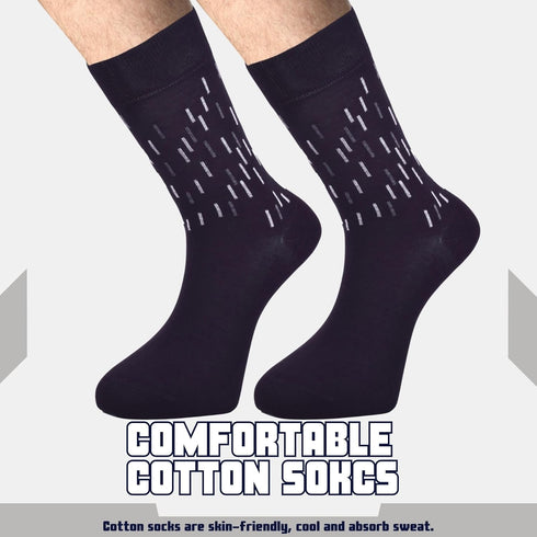 BELINO 6 Pairs of Men's Socks, Men's Dress Socks, Classic Cotton Dress Socks for Mens, Business Socks 7/10...