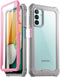 Poetic Guardian Series Case Designed for Samsung Galaxy A13 5G, Full-Body Hybrid Shockproof Bumper Cover with Built-in-Screen Protector, Pink/Clea...