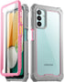 Poetic Guardian Series Case Designed for Samsung Galaxy A13 5G, Full-Body Hybrid Shockproof Bumper Cover with Built-in-Screen Protector, Pink/Clea...