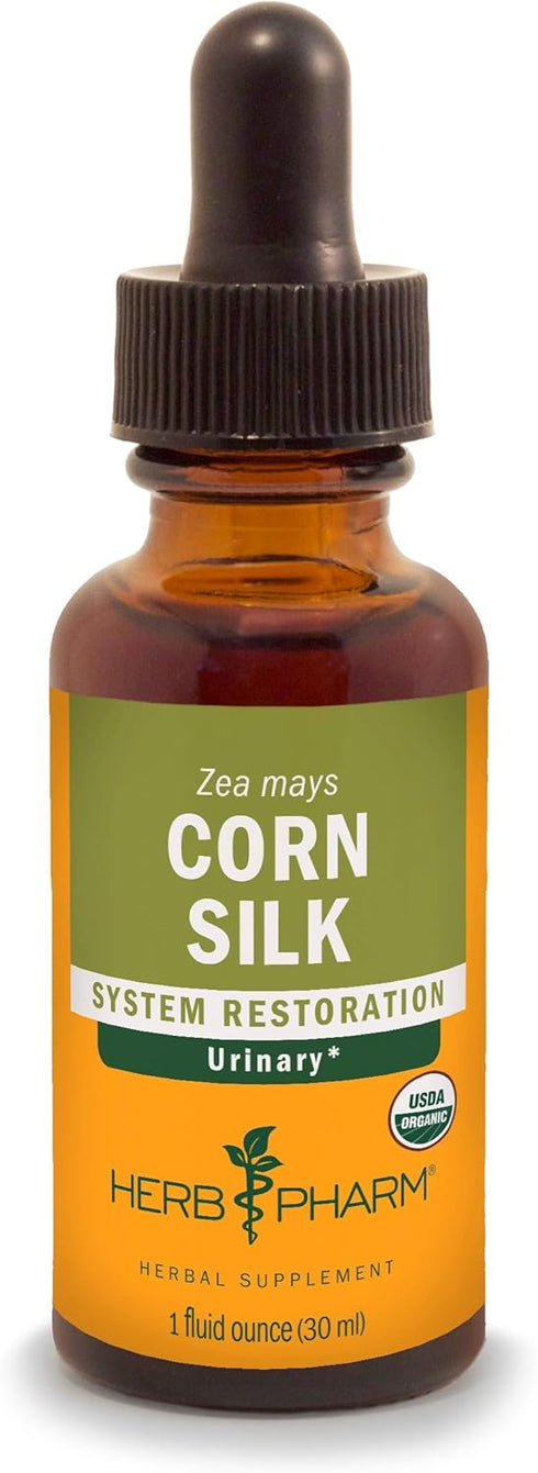 Herb Pharm Certified Organic Corn Silk Liquid Extract for Urinary System Support, 1 Fl Oz...