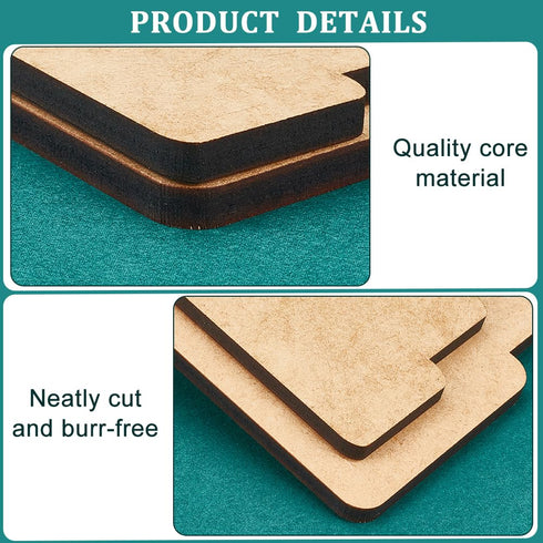 BENECREAT 2Pcs Ribbon Measuring Board 10" 12" 13" 14" Ribbon Tail Board Craft Board MDF Wooden Measuring Board for Craft Supplies Wreath Supplies...