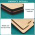 BENECREAT 2Pcs Ribbon Measuring Board 10" 12" 13" 14" Ribbon Tail Board Craft Board MDF Wooden Measuring Board for Craft Supplies Wreath Supplies...