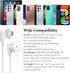USB C Headphones for iPad Pro iPhone 15 Pro,USB Type C Earphones HiFi Stereo USB C Wired Earbuds with Microphone Volume Control for Samsung S23 Ul...