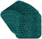 3dRose Teal Triangle Glass Mosaic Look - One Dimensional Design - Soft Coasters, Set of 8 (CST_124753_2)...