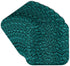 3dRose Teal Triangle Glass Mosaic Look - One Dimensional Design - Soft Coasters, Set of 8 (CST_124753_2)...