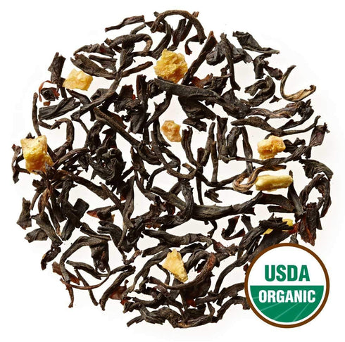 Golden Moon Tea Tippy Earl Gray Tea - Organic Black Tea - Real Bergamot Peels & Extract - Loose Leaf, Non-GMO - Half Pound (96 Servings)...