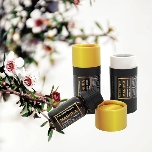 100% Pure and Natural Organic Manuka Oil (Leptospermum Scoparium) Well Known for its Herbaceous Scent with vast Skin Soothing and Comforting Power...