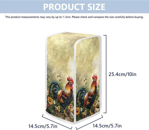 Rooster Can Opener Cover Can Protector Reuseable Kitchen Appliance Dust Cover Keep Your Kitchen Clean for Home Kitchen Decoration Farmhouse Style ...