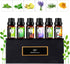 Fresh Essential Oils Set, 6x10ml Aromatherapy Oil Gift Kit for Diffuser, Fragrance, Humidifiers, Air Purifier- Tea Tree, Bergamot, Rosemary, Laven...