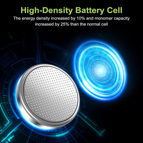 POWEROWL High Capacity CR2016 Battery (15-Pack) CR 2016 3v Lithium Batteries, 10 Years Leak-Free...