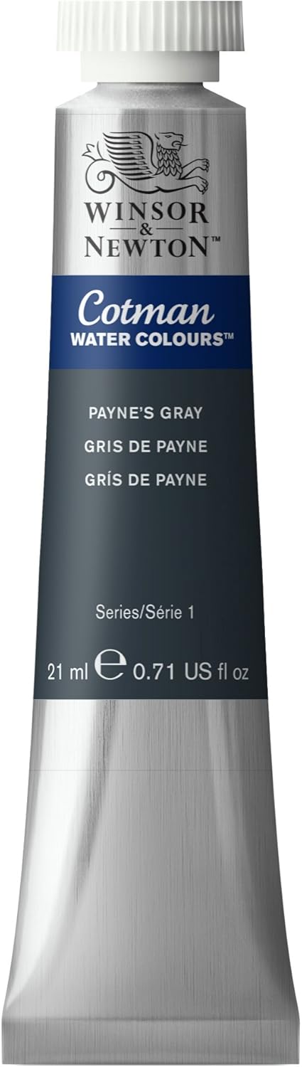 Winsor & Newton Cotman Watercolor Paint, 21ml (0.71-oz) Tube, Payne's Gray...