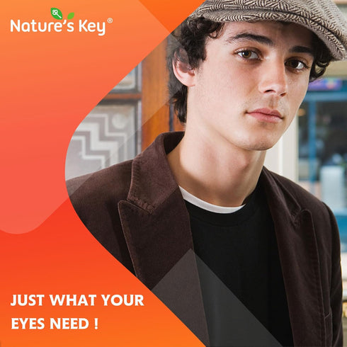 Nature's Key Lutein Gummies 12mg with Zeaxanthin & Vitamin A for Kids and Adults | Eye Health and Brain Function Supplement | Orange Flavor, 60Ct...