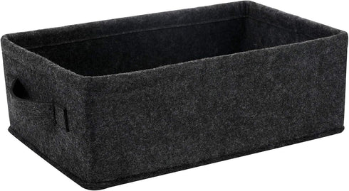 Short Storage Baskets Small Rectangle Basket Storage Bins Organizer for Candles Controls Remotes DVDs Board Games Seasonal Items Keepsakes Storage...