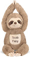Bearington 12 inch Tooth Fairy Door Hanger Stuffed Animal, Lil' Sammy Sloth Tooth Holder, Tooth Fairy Doll with Tooth Pocket Pouch...