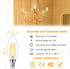 Cotanic E12 LED Bulb Dimmable 3000K Soft White, LED Candelabra Bulbs 60Watt Equivalent, Small Base Type B Light Bulbs, Candle Shape Chandelier Lig...