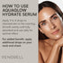 AQUAGLOW Hydrate Serum - Deep Hydration Face Care for All Skin Types - Enriched With Hyaluronic Acid, Copper Peptides and Vitamin B5-30ml...