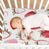Fitted Crib Sheet Watercolor Strawberries Baby Sheets for Standard Crib Toddler Mattress Cover, Soft Microfiber Breathable Mattress Cover,27" x 39...