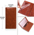 Leather Checkbook Cover for Men Women RFID Blocking by GNEGNI...