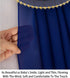 ShinyBeauty Chiffon Table Runner Royal Blue Voile Sheer Table Runners Tulle Wedding for Birthday Baby Shower Party Tables Decoration...