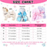 4 Pieces Dog Dresses for Small Medium Dogs Puppy Clothes Summer Princess Pet Dresses Girl Female Doggie Tutu Skirt Apparel for Chihuahua Yorkies P...