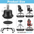Bell Glides Replacement Office Chair Swivel Caster Wheels to Fixed Stationary Castors,with Separate Self Adhesive Felt Pads for Carpet,Desk Chair ...