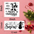 Christmas Stencils for Painting on Wood Reusable - Merry Christmas/ Let it Snow/ Believe/ Joy/ Santa/ Deer/ Tree Holiday Walls Crafts Canvas Floor...