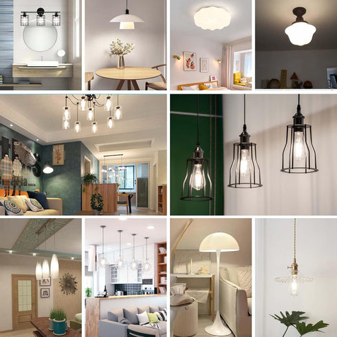 8W LED Light Bulb Edison Bulbs 100 Watt equivalent, Vintage ST58 Dimmable LED Bulbs Bright 960Lumens, E26 Medium Base Antique Clear Glass Filament...