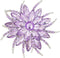 Urberry Crystal Flower Brooch Pin for Women Girls Brides (Light purple)...