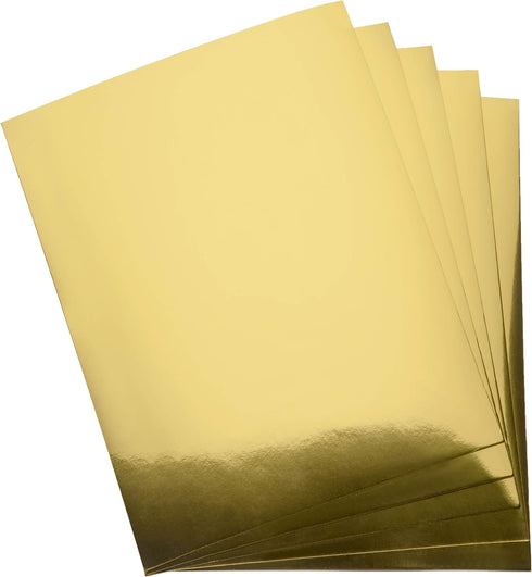 Gift Boutique Metallic Gold Paper Card stock Stationary Sheets 60 Pack Golden Foil Board for Flowers Scrapbook Crafts Wedding Invitations & Office...