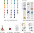 ORIGACH 6 Set Cross Stitch Bookmark Kit for Beginner Flower and Bible Verse Pattern DIY Stamped Embroidery Bookmark Kit with 19 Colors Embroidery ...