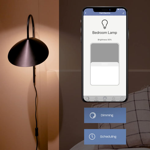 Feit Electric A1960CL/927CA/FIL/AG 60 Watt Equivalent WiFi Dimmable, No Hub Required, Alexa or Google Assistant, Filament A19 LED Smart Light Bulb...