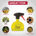 Evo Oil Sprayer Glass, Non-Aerosol for Olive, Cooking Oils, and Vinegars, Yellow, 6-Ounce Capacity...