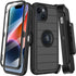 for iPhone 14 Plus Case with Belt Clip Holster,Built-in Screen Protector,Heavy Duty Shockproof Drop Protection Military Grade Rugged Phone Cover w...