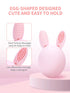 Teether Baby Teething Toy Rabbit Egg Rattle Toy Teething Pain Relief for Babies Boys Girls - Pink...