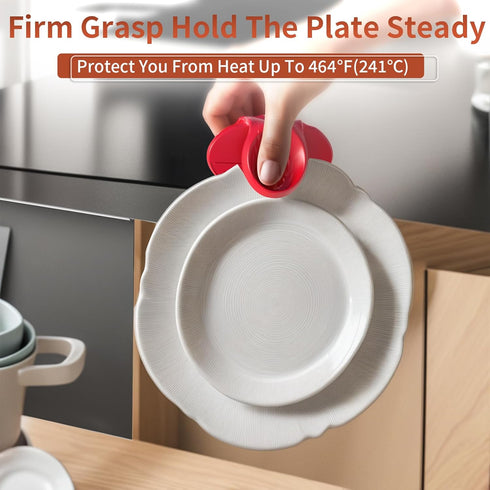 Silicone Pot Holders, YYP Silicone Heat Resistant Pot Holders, Oven Mini Mitts, Cooking Pinch Grips for Kitchen(No More Burning Your Fingers!)- Se...