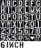 6 Inch Letter Stencils 42 Pcs ReusableTemplates Symbol Numbers Interlocking Stencil Kit Plastic Number Stencils for Wood,Wall,Paper,Fabric,Glass,S...