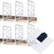 Space-Saving Shelf Dividers with T-Shirt Folder Board - Organize and Maximize Closet Space - Ideal for Kitchen, Bathroom, Office, Bedroom - Pack o...