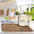 Brown Marble Texture Absorbent Dishes Drainer/Rack Mat for Countertop Small Size 16 x 18, Microfiber Dish Drying Pads Kitchen Counter Draining Pad...
